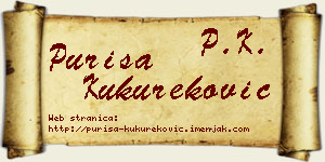 Puriša Kukureković vizit kartica